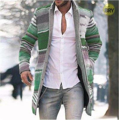 China 2021 Anti-wrinkle men's clothing winter jacket for men fashion plus coats cute print anorak long waist coat warm men's jackets for sale