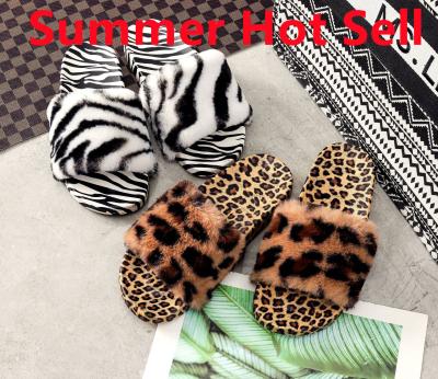 China Fashion Trend 2021 Summer New Arrival Hot Selling Sandals For Women Shape Zebra And Leopard Print Sandal For Lady Wholesale Leather Sandals for sale