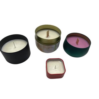 China Wholesale Coffee Round 10oz Candle Tins And 85*85mm Candle Tin Boxes for sale