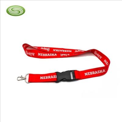 China Polyester Customized Polyester Neck Lanyard With Plastic Lock for sale