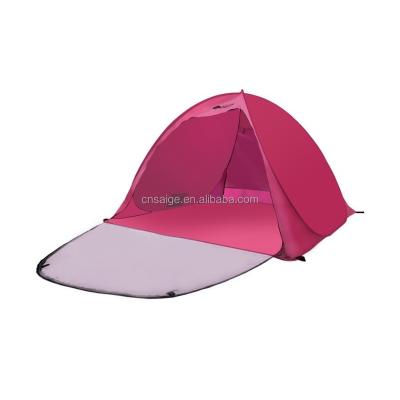 China Straight Tying Type Camping Shade Beach Tent Pop Up Sunshade Beach Tent For 3-4person for sale