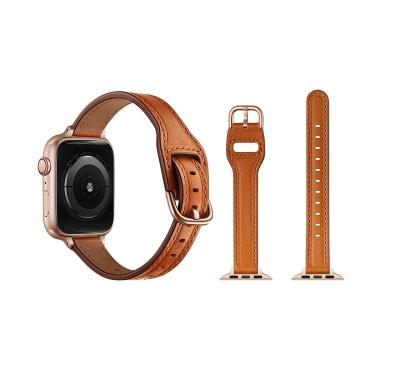 China Cheap Hot Sale Quality Leather Smart Watch Leather Strap Apple Watch Strap for sale