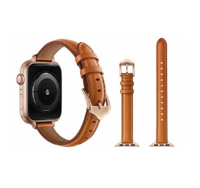 China New 2021 Business Ladies Smart Watch Strap Women Leather Straps For Apple Watch for sale