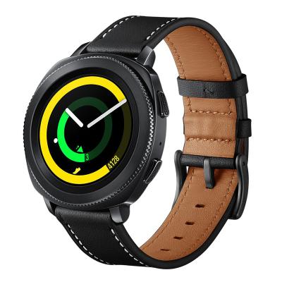 China New Fashion Comfortable Solid Color High Quality Watch Leather Strap Removable Smart Watch Strap for sale