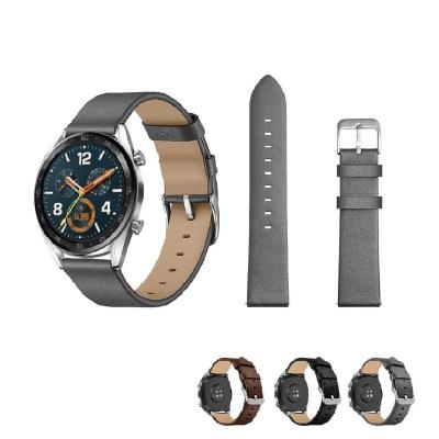 China New Pattern Good Quality Leather Smart Watches Genuine Leather Straps For Huawei watch3/GT/pro Samsung Galaxy Watch 4 Strap Band for sale