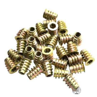 China General Industry Hex Socket Furniture M8 Thread Insert Nut With Zinc Alloy for sale