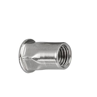 China General Industry A2 A4 SS304 SS316 Stainless Steel Knurled Flat Countersunk Hex Head Rivet Nut for sale