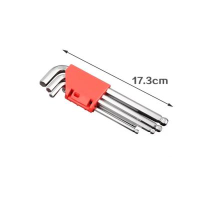 China Carbon Steel L Shape 3.5mm Ball Hex Allen Key Nickel Plated Wrench for sale