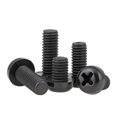 China Black and white plastic nylon or m5 plastic pan head screw for sale