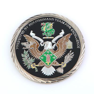 China Wholesale Custom Display Custom Silver Colored Commemorative Collection Gold CUSTOMER-STYLE Metal Challenge Antique Military Coins for sale