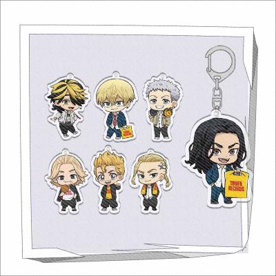 China Anime Plastic Sublimation PVC Key Chain Key Chains Custom Acrylic One Piece Keychains for sale