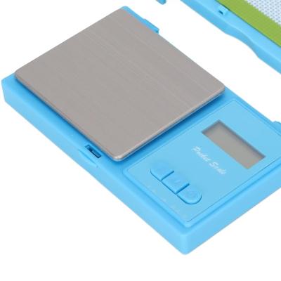 China WITH LID cartoon 3D print mini gold jewelry herb kitchen silicone tool jar wax mat digital pocket scale set for sale