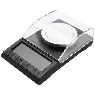 China With Scale Tray 0.001G  Electronic Scales Digital Weighing Gem Jewelry Diamond Scale Portable Lab Weight Milligram Scale 0.001G for sale