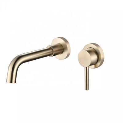 Китай Popular Metered Faucets In Wall Installation Gold Water Taps Bathroom Faucet Basin Faucet Widespread продается