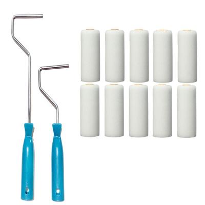 China 4 Inch Mini Home Decorative Sponge Paint Brush Set for Ceiling Wall Art Painting for sale