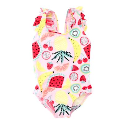 China Wholesale New Children Girls Soft Cute Fruit Warm Breathable Baby Swimwear One Piece Romper for sale