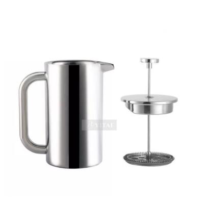 China WITH LID Matt Double Wall Insulated Stainless Steel Coffee Maker French Press for sale