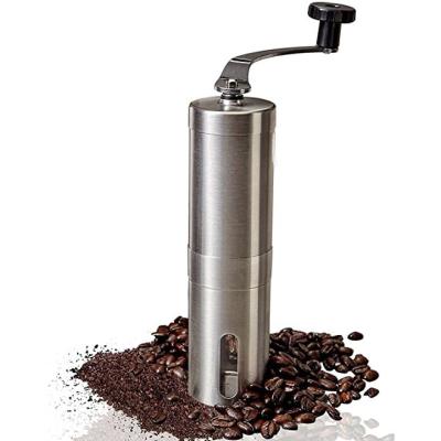 China Best Viable Selling Stainless Steel Manual Coffee Grinder, Conical Burr Hand Coffee Bean Grinder for sale