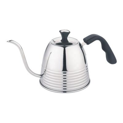 China New Type Hot Selling Minimalist Coffee Pot Stainless Steel Single Wall Teapot for sale