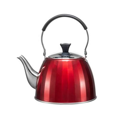 China New Type Hot Selling Minimalist Coffee Pot Stainless Steel Single Wall Teapot for sale