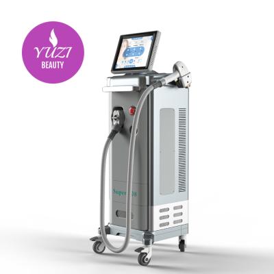 China Competitive hair removal yuzi triple wavelengths 808 755 1064 diode laser hair removal machines for sale