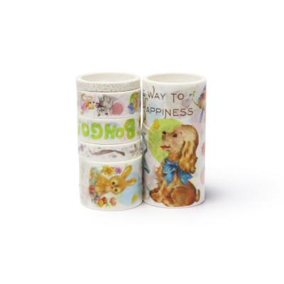 China Bear Washi Waterproof Masking Adhesive Artwork Tapes Japanese Paper Tape for sale