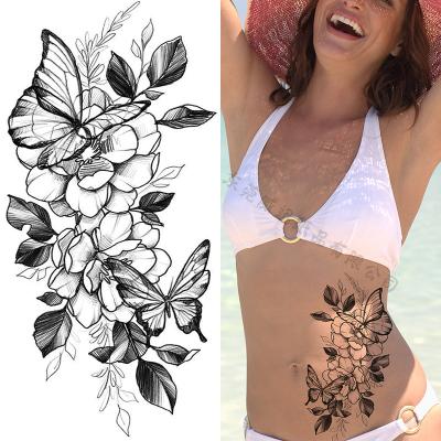 China Small temporary waterproof artificial temporary chest tattoo sticker for men and women for sale