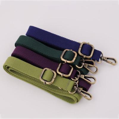 China Strong Adjustable Cloth ZONESIN DIY Cotton Bag Strap Handbag Thick Cotton Shoulder Strap Replacement for sale