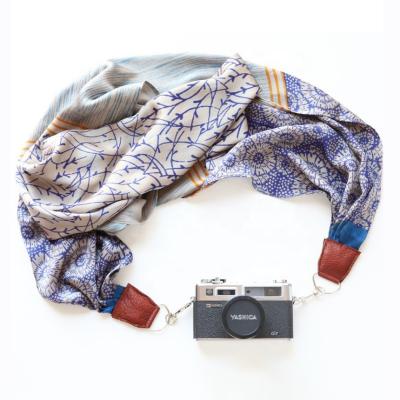 China Custom Soft Fabric ZONESIN Fabric DSLR Neck Straps Scarf Camera Straps for sale