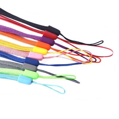 China Nylon Cheap Custom Goods Colorful Lanyard String With Plastic Ends Shorts for sale