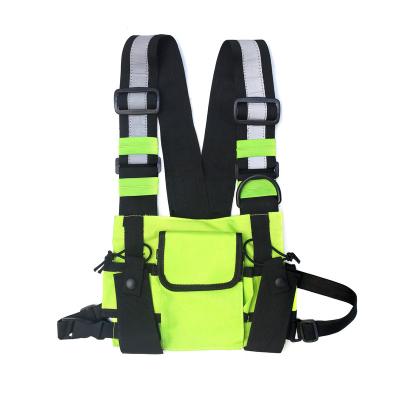 China Hip Hop Men Women Fashion Chest Rig Bag Shoulder Bag Waist Pack With Belt for sale