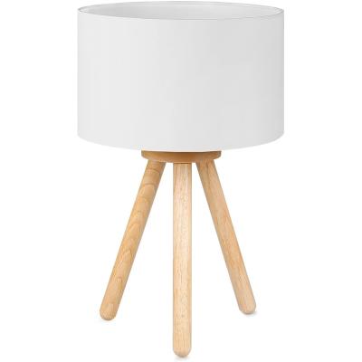 China Factory Price Decorative Wooden TableLamp Contemporary Wooden Standing Tripod for sale