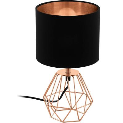 China Modern Able Lamp With E27 Lamp HolderBlack Lampshade With Button Switch Without Bulb for sale