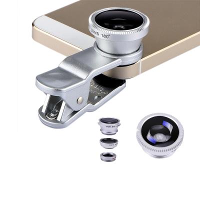 China Universal digital 3 in 1 mobile phone lens of crystal macro and wide angle lens PA04 for sale