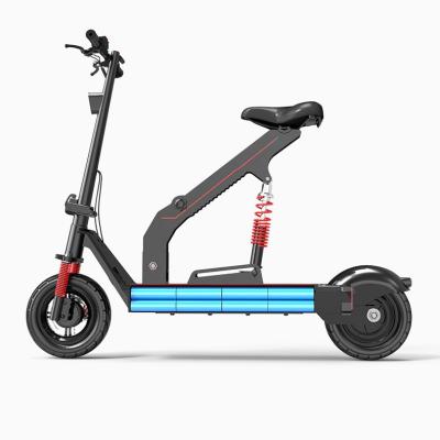 China Aluminum Alloy Electric Bicycle 48V 350W Lithium Battery Steps New Design Electric Bike 10 Inch Two Three Seats Folding Mini E-Bike for sale