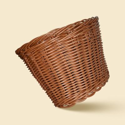 China Hot Sales China PE Imitated Rattan Kids Children Balance Bike Handmade Basket for sale