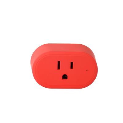 China Amazon Alexa Red Color Mini Wifi Smart Outlet Plug Works With Alexa, Google Home, Smart Your Devices for sale