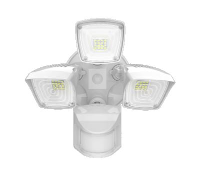 China With PIR Motion Sensor Three Heads Square Led Flood Security Light With 150 Degree Detect Motion Sensor for sale