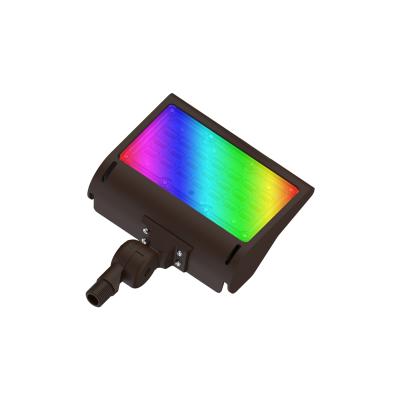 China App Control 100W RGB LED Flood Light with Smart Module Emits 10000 Lumens Knuckle Stand for sale