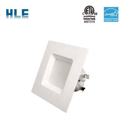 China Downlights Square Baffle Retrofit ES ETL Trims 4inch 6inch HLE for sale