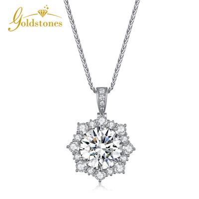 China FASHIONABLE Women's Custom Moissanite Necklace VVS Moissanie Diamond Necklace 9K 14K 18K Gold Necklace Jewelry for sale