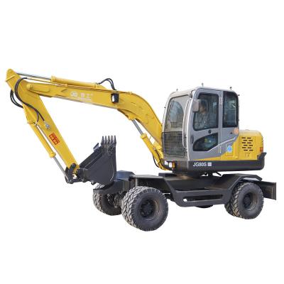 China Building material stores factory direct sale 8 ton wheel excavator prices for sale for sale