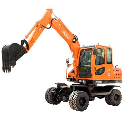 China Farms factory direct sale 6 ton wheel excavator prices for sale for sale