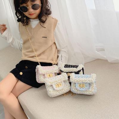 China High quality winter fur purse bag girl purses plush children small children corssbody purses designers invent purse for sale