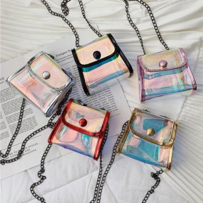 China High Quality Ladies Fashion Kids Cross Body Mini PVC Transparent Purses And Handbags Small Cute Bags For Girl for sale