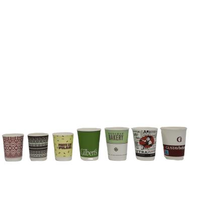 China 4/6/8oz Disposable Disposable Paper Cups Hot/Cold Drink Or Coffee Single/Ripple/Double Wallpaper Cups for sale