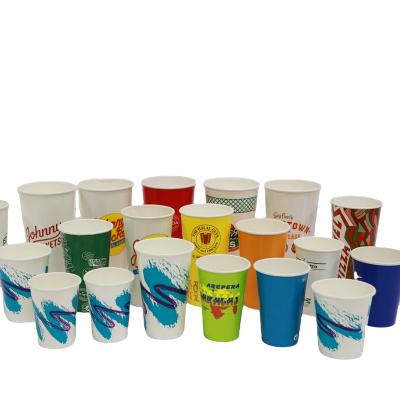 China Double PE Disposable Cold Drink Cup Disposable Paper Cups for sale