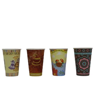 China Disposable Biodegradable Paper Cups Double Wall Party Hot Coffee Cups for sale