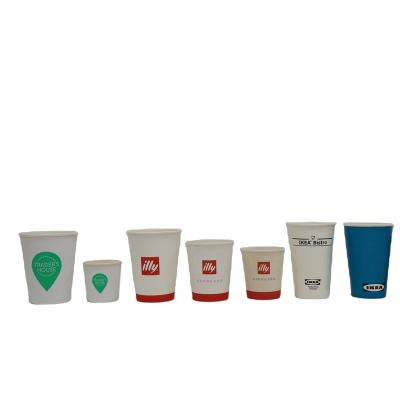 China Disposable custom coffee cup with cover paper coffee cup world famous cups single wall coffee wholesale for sale