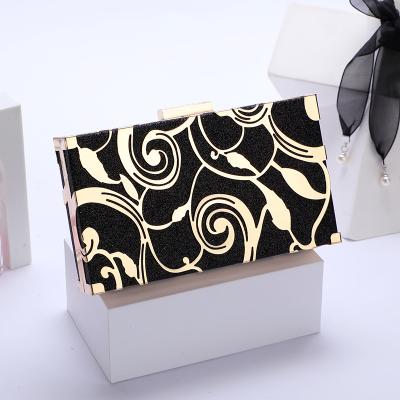 China 100% Hollow Full Metal Frame Eco-friendly Clutch Bags For Women Same With Long Chain Silver Bling Purse for sale